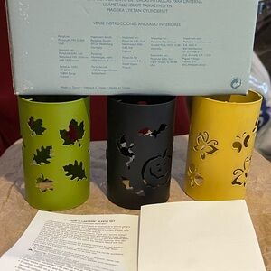 Partylite P8726 change-o-lantern sleeve set trio